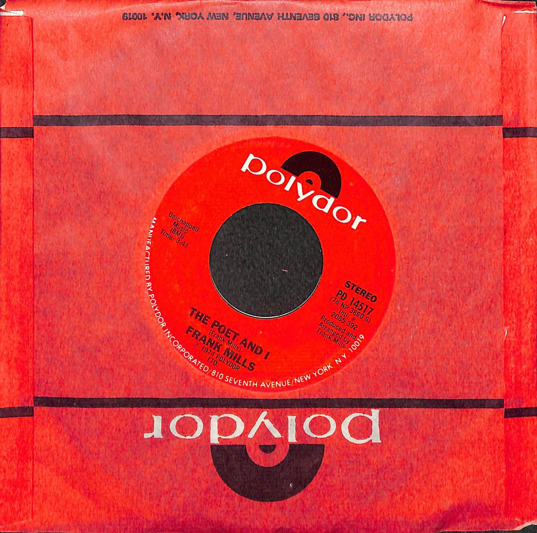 Frank Mills - Music Box Dancer Vinile 45 Giri Polydor 1978