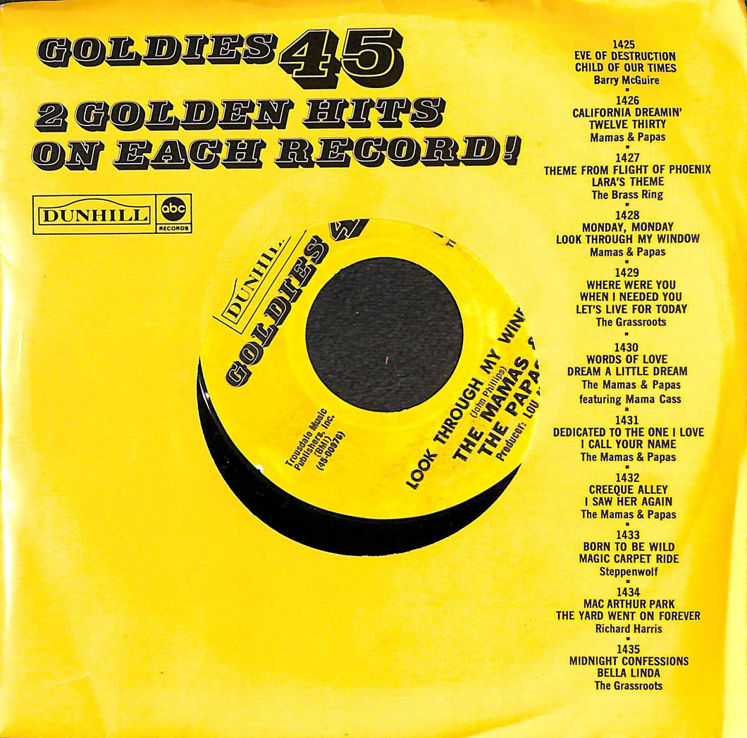 The Mamas & The Papas - Monday, Monday / Look Vinile 45 Giri ABC/Dunhill Records