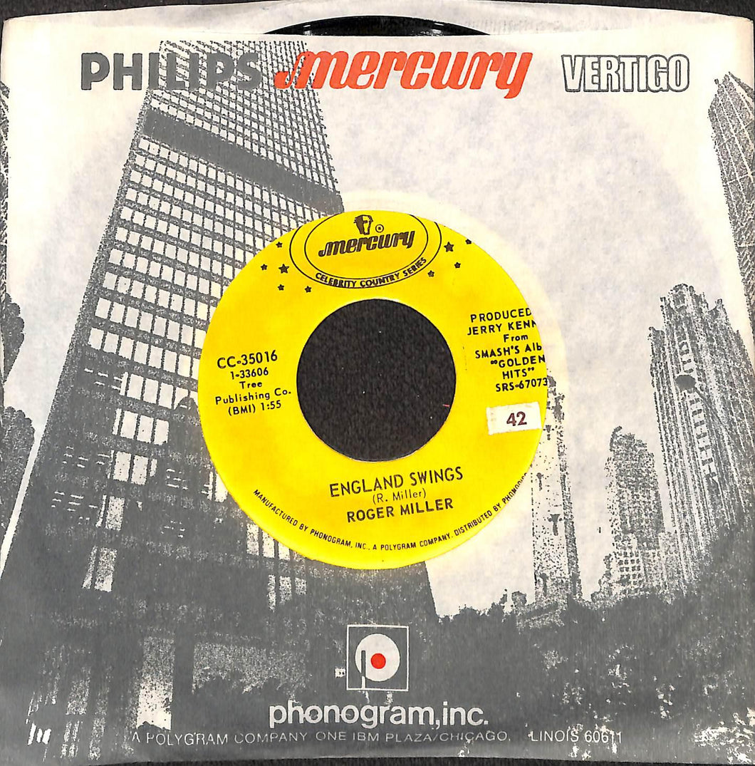 Roger Miller - King Of The Road / England Swings Swing Vinile 45 Giri Mercury