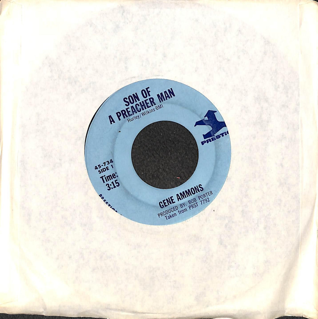 Gene Ammons - Son Of A Preacher Man Vinile 45 Giri Prestige 1970