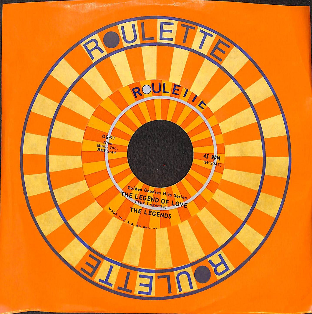 The Legends / The Elegants - The Legend Of Love Vinile 45 Giri Roulette