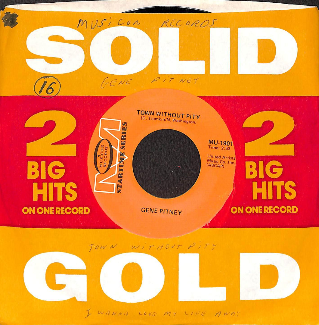Gene Pitney - Town Without Pity / I Wanna Love My Vinile 45 Giri Musicor Records