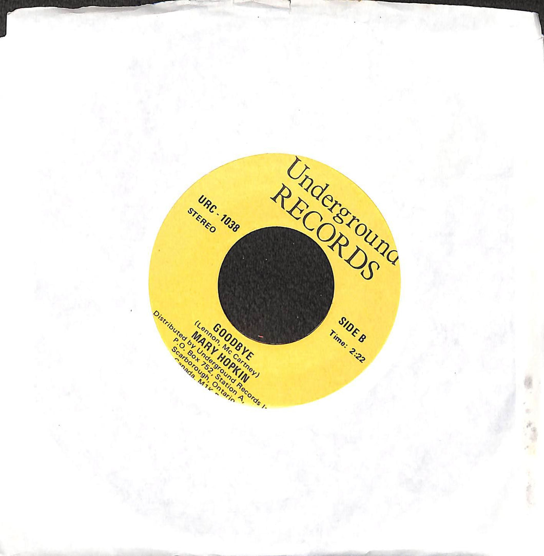 Mary Hopkin - Those Were The Days Vinile 45 Giri Underground Records