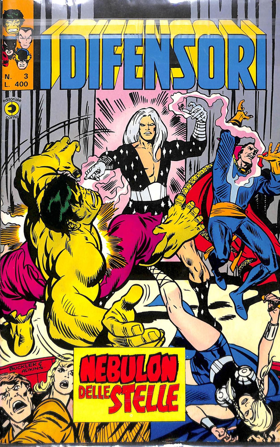 Fumetto - I Difensori editoriale corno numero 3
