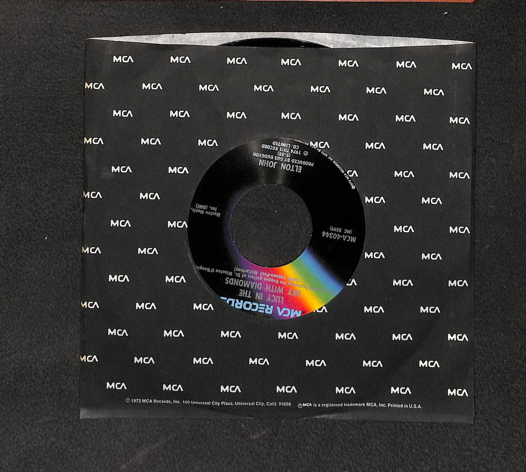 Elton John - Lucy In The Sky With Vinile 45 Giri MCA Records 1974