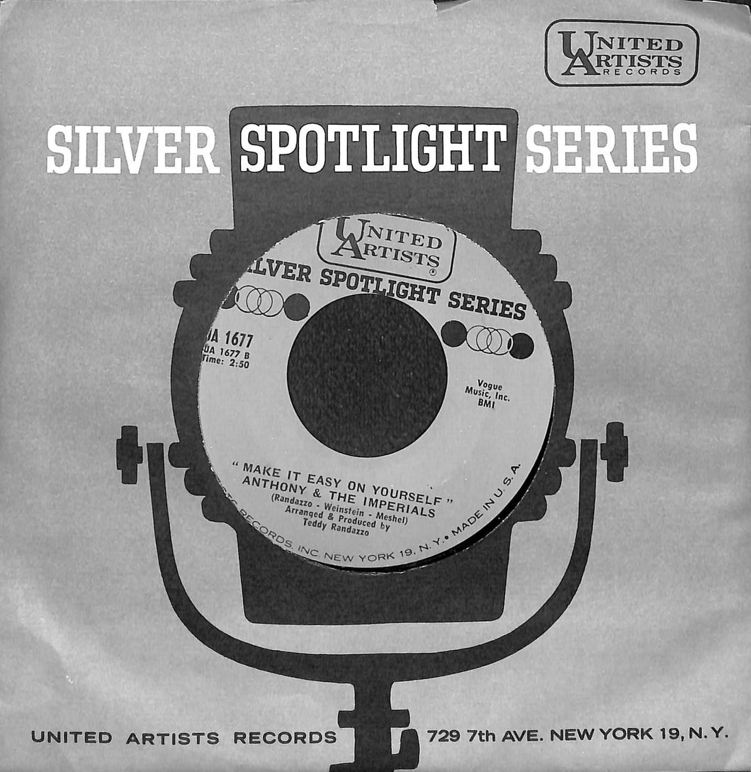 Anthony & The Imperials - Goin Out Of My Vinile United Artists Records