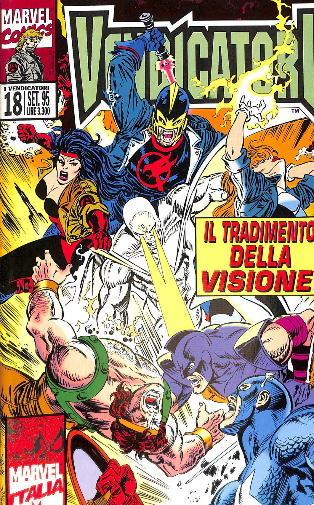 Fumetto - vendicatori numero 18 1995 (20th Century Fox Home Entertainment - 1995)