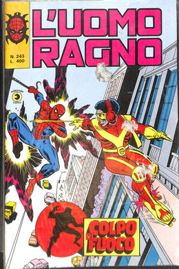 Fumetto - L'uomo ragno N.243 colpo di fuoco Corno Editore Edizione