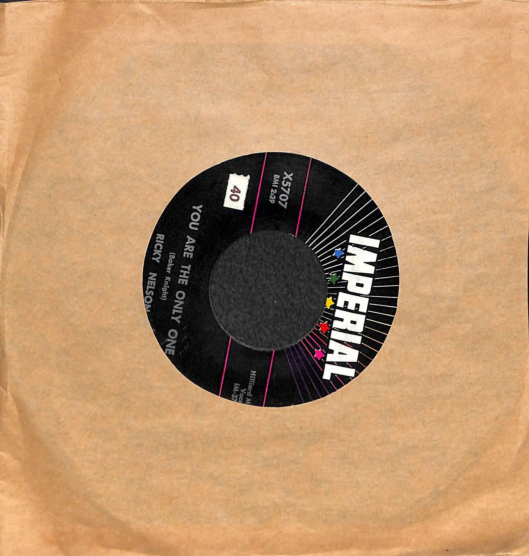 Ricky Nelson - You Are The Only One / Milk Cow Vinile 45 Giri Imperial 1960