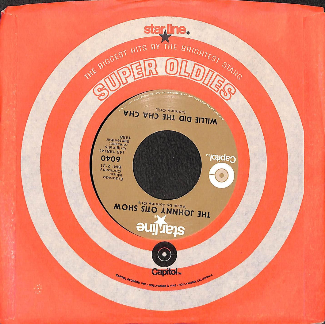 The Johnny Otis Show - Willie And The Hand Jive Vinile 45 Giri Starline