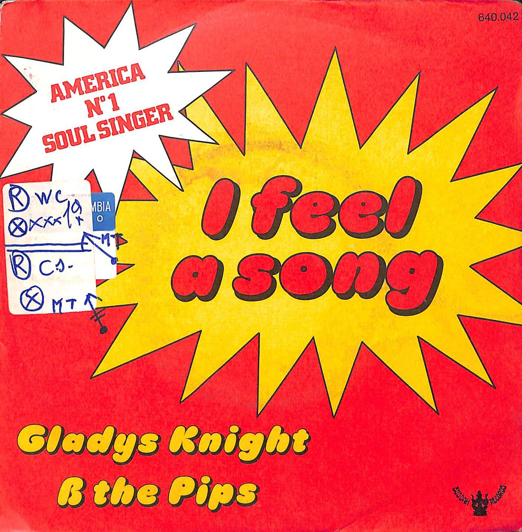 Gladys Knight & The Pips - I Feel A Song Vinile 45 Giri Buddah Records
