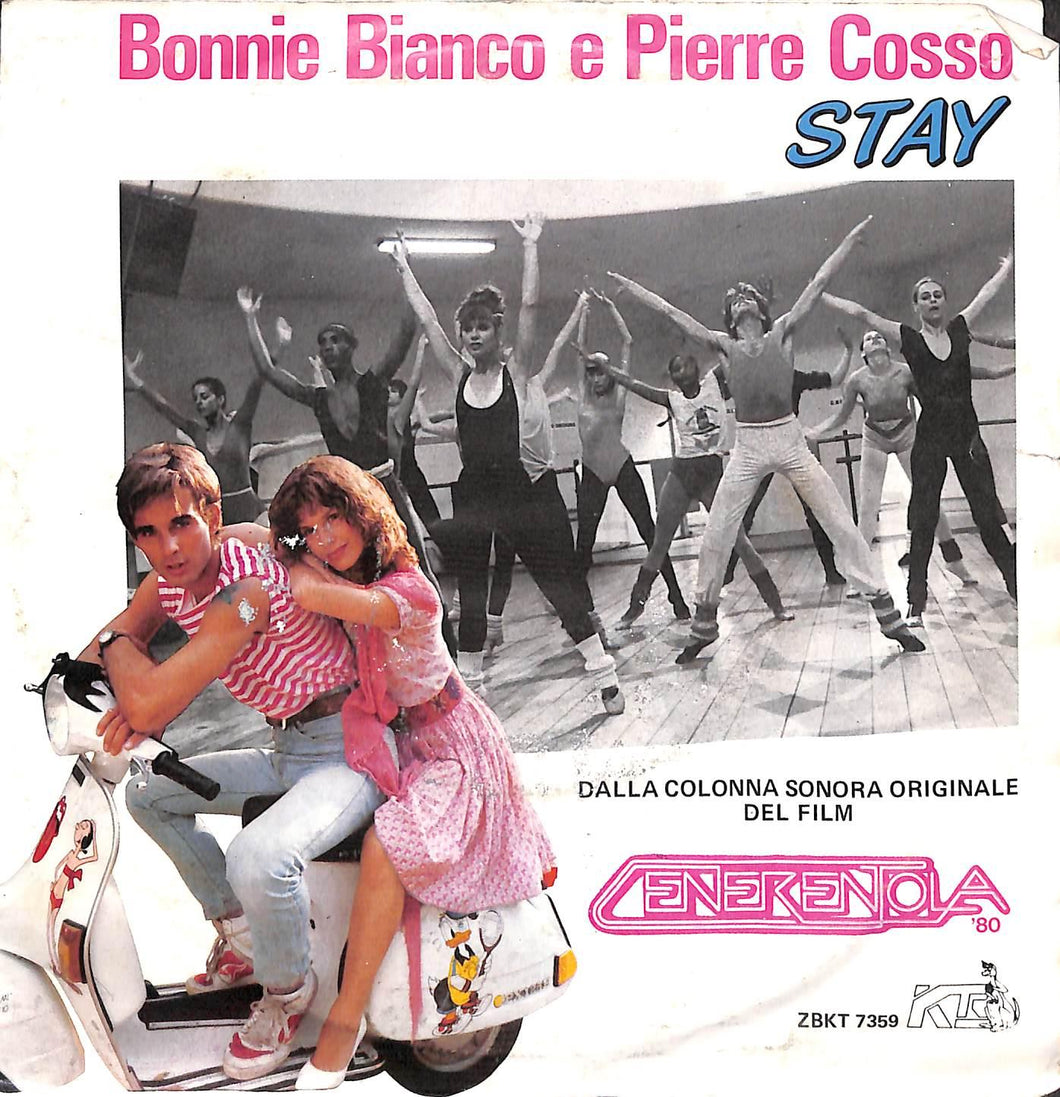 Bonnie Bianco & Pierre Cosso - Stay Vinile 45 Giri Kangaroo Team Records 1984 Stampa Italiana