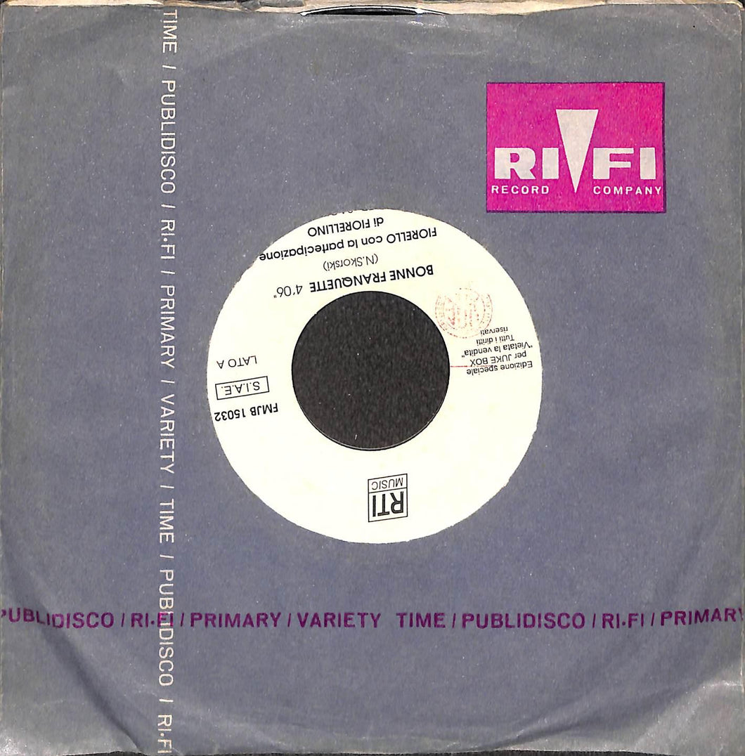 Fiorello / Caterina - Bonne Franquette / Favola Vinile 45 Giri RTI Music 1994 Stampa Italiana