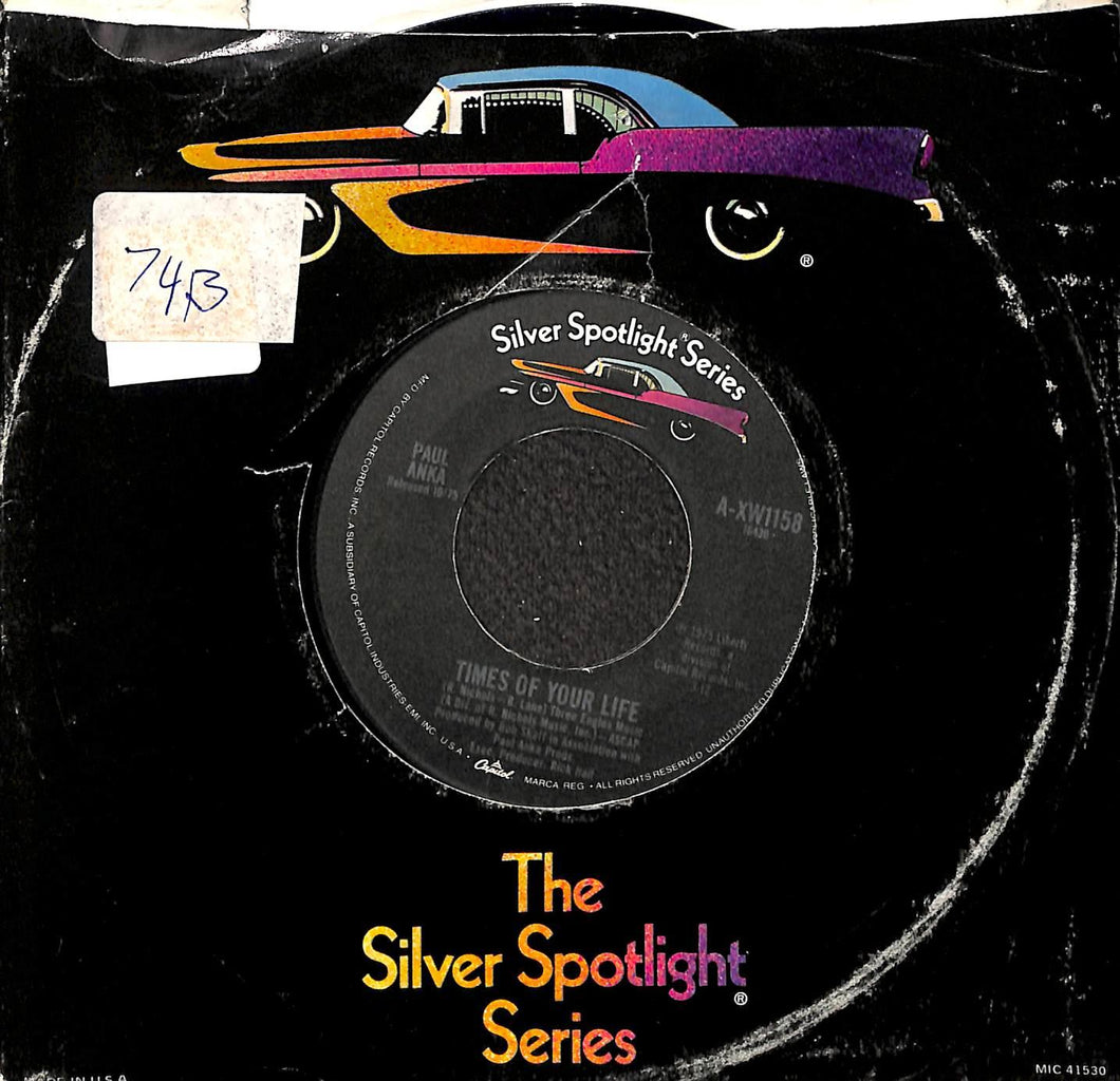 - Paul Anka - I Don't Like To Sleep Alone Vinile 45 Giri United Artists Records