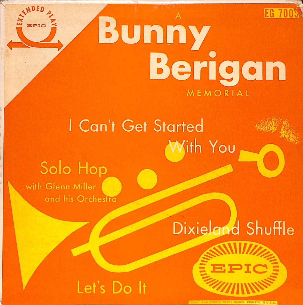 - Bunny Berigan - A Bunny Berigan Memorial Vinile 45 Giri Epic