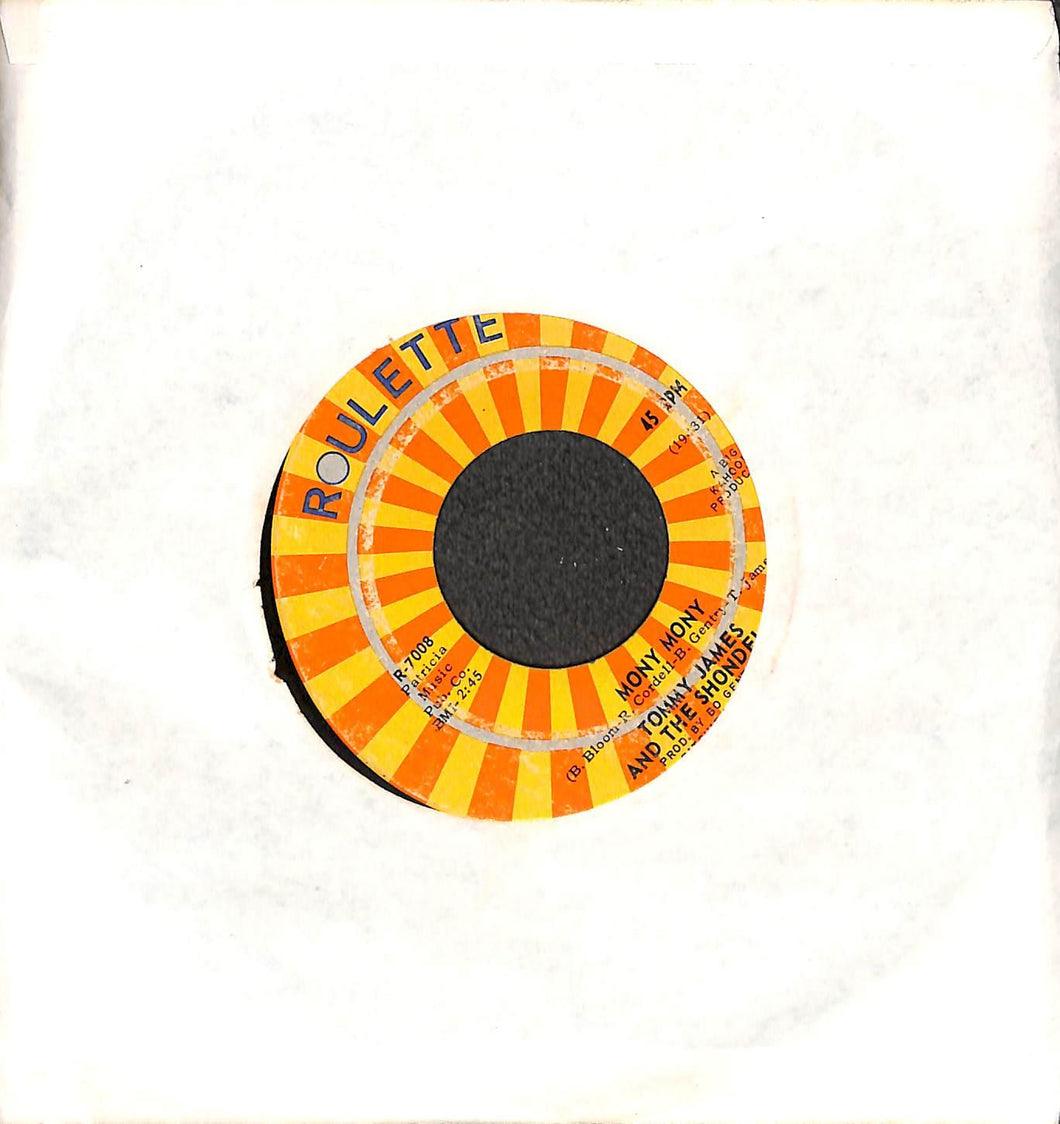 - Tommy James And The Shondells* - Mony Mony / One Two Vinile 45 Giri Roulette