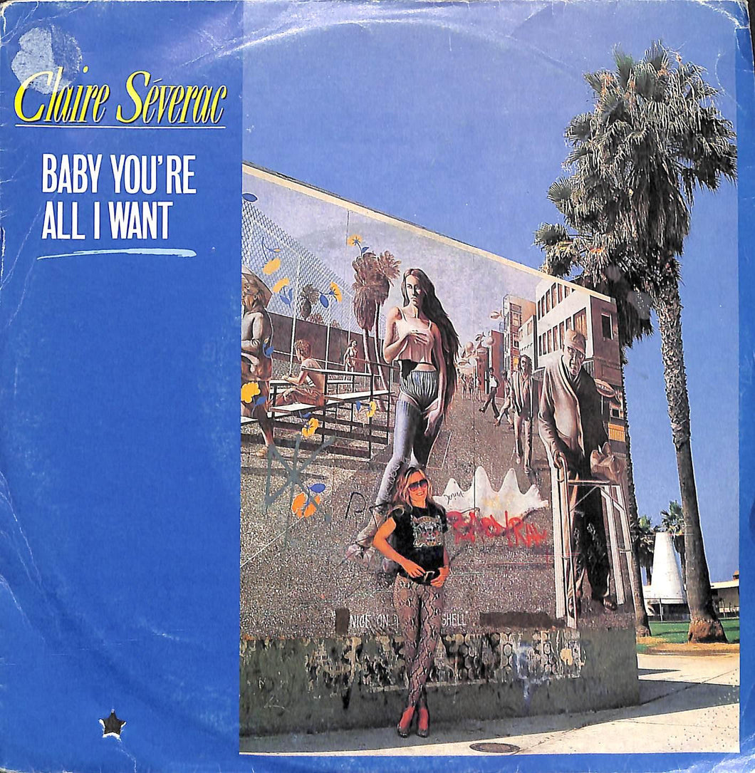 Claire Séverac - Baby You're All I Want Vinile 45 Giri Little Prune Music 1988 Stampa Italiana