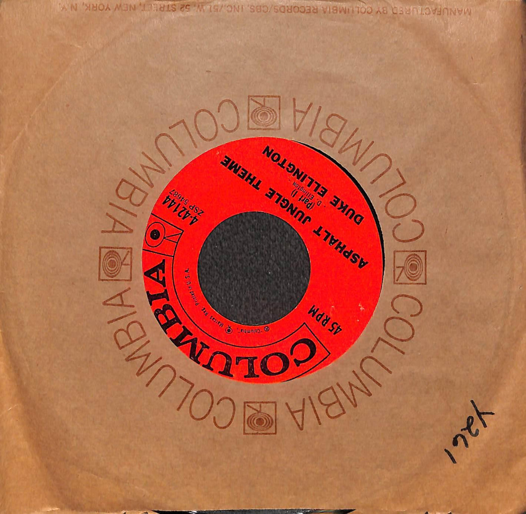 Duke Ellington - Asphalt Jungle Theme Vinile 45 Giri Columbia 1961