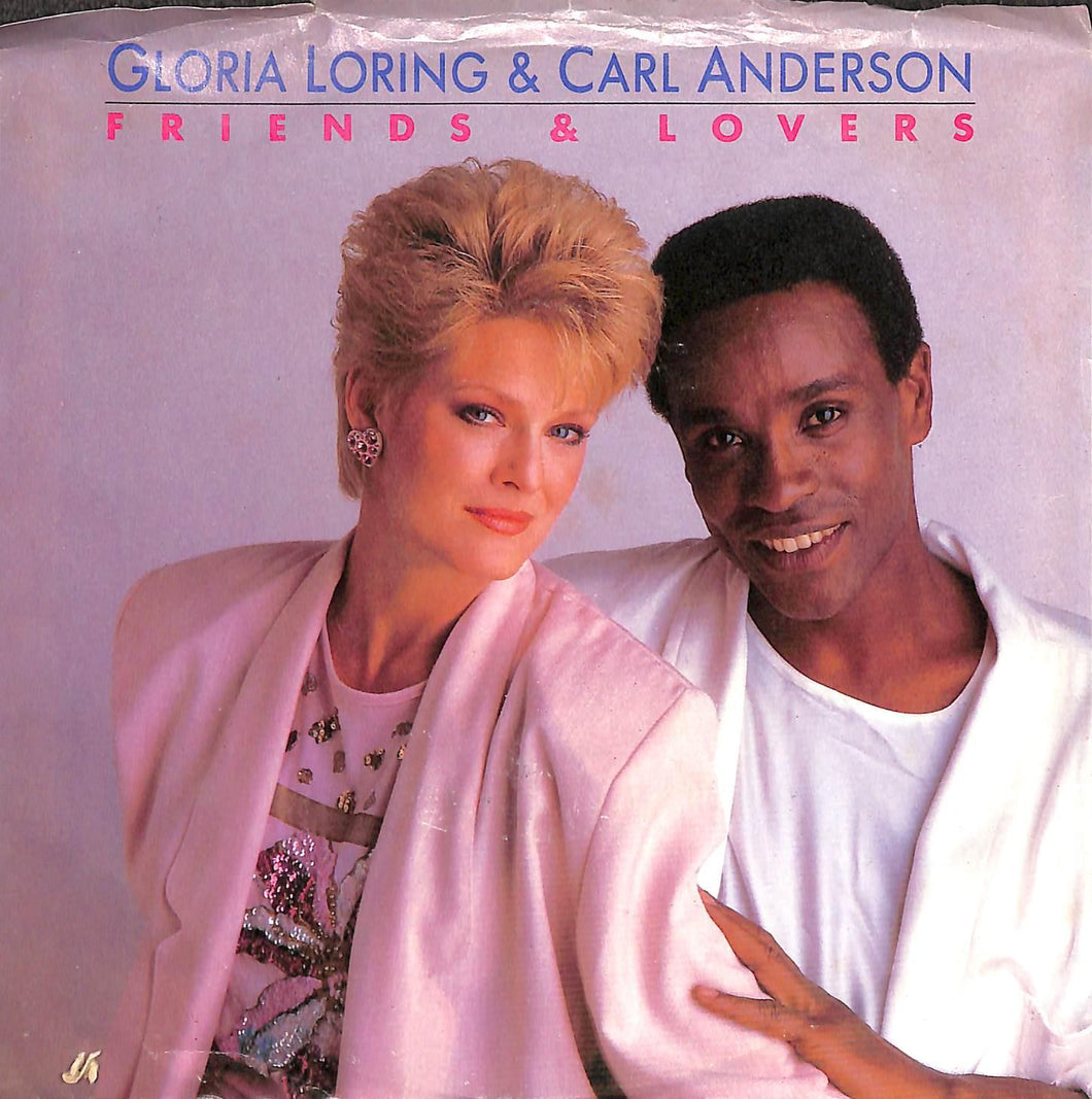 Gloria Loring & Carl Anderson - Friends & Lovers Vinile 45 Giri Carrere 1986