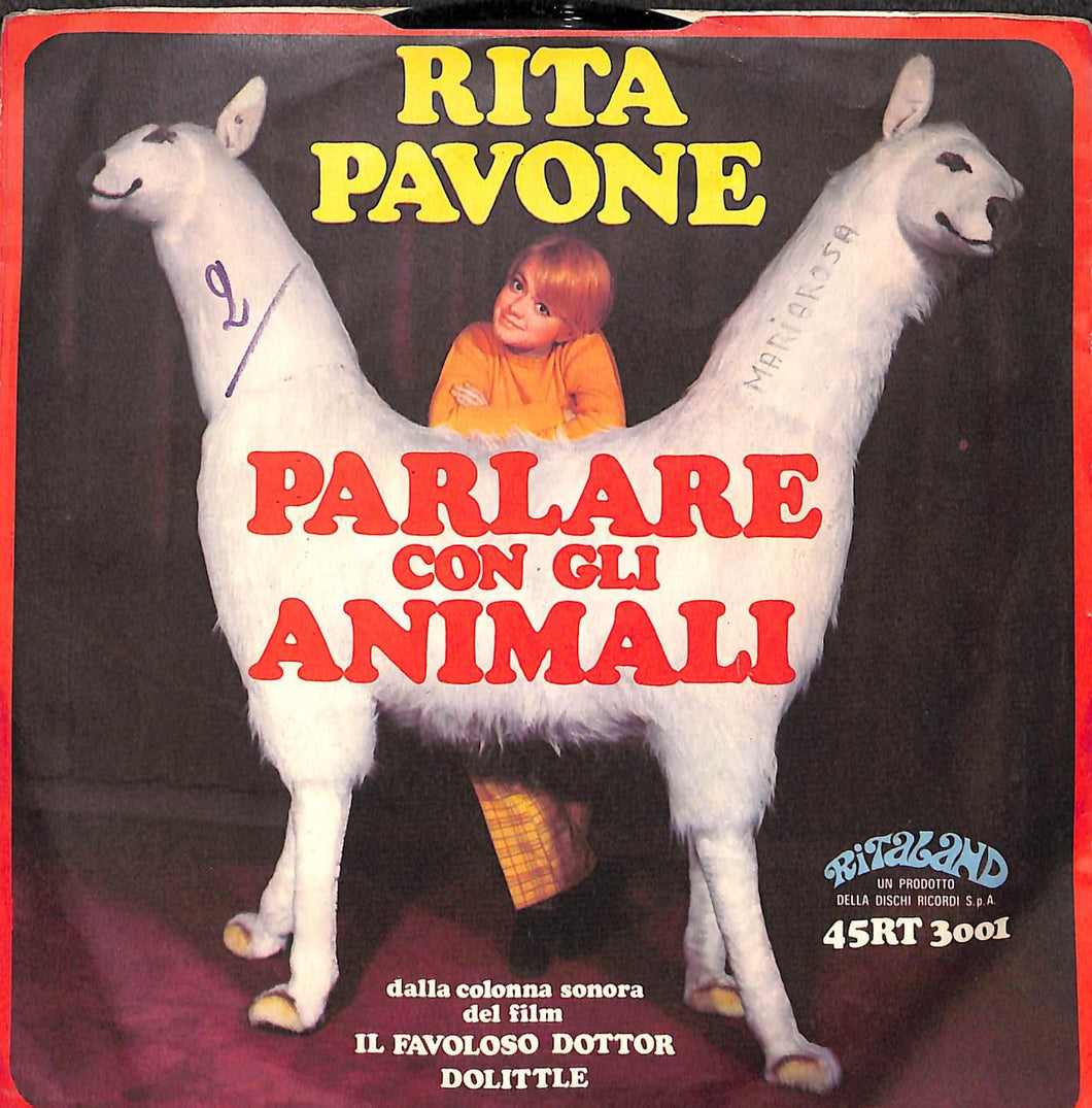 Rita Pavone - Parlare Con Gli Animali Vinile 45 Giri Ritaland 1968 Stampa Italiana