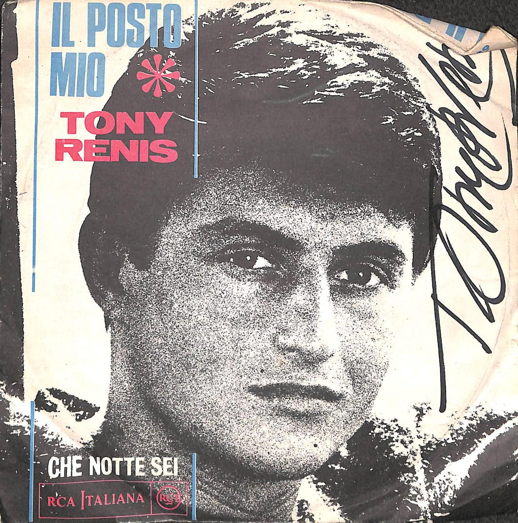 Tony Renis - Il Posto Mio Vinile 45 Giri RCA Italiana 1968 Stampa Italiana