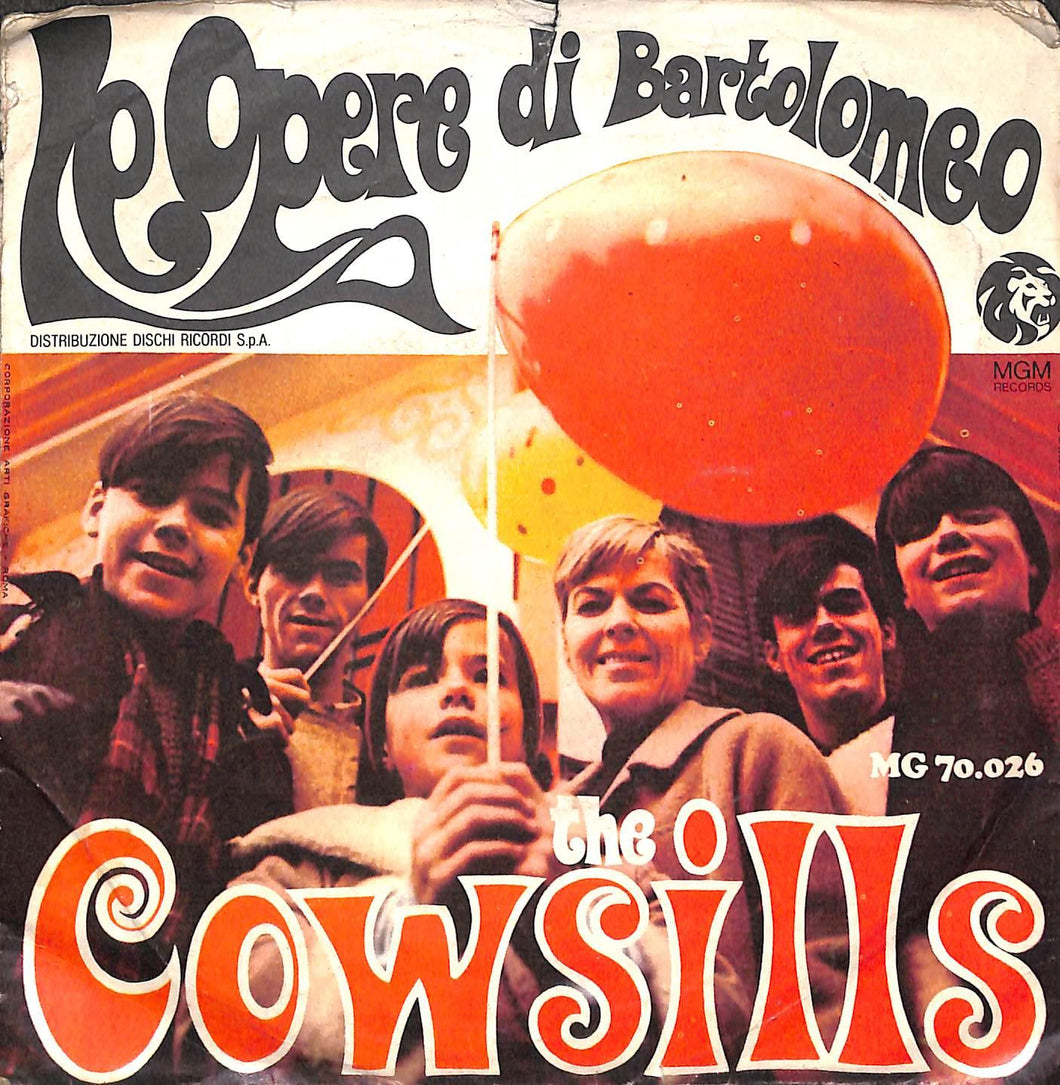 The Cowsills - Le Opere Di Bartolomeo Vinile 45 Giri MGM Records 1968 Stampa Italiana