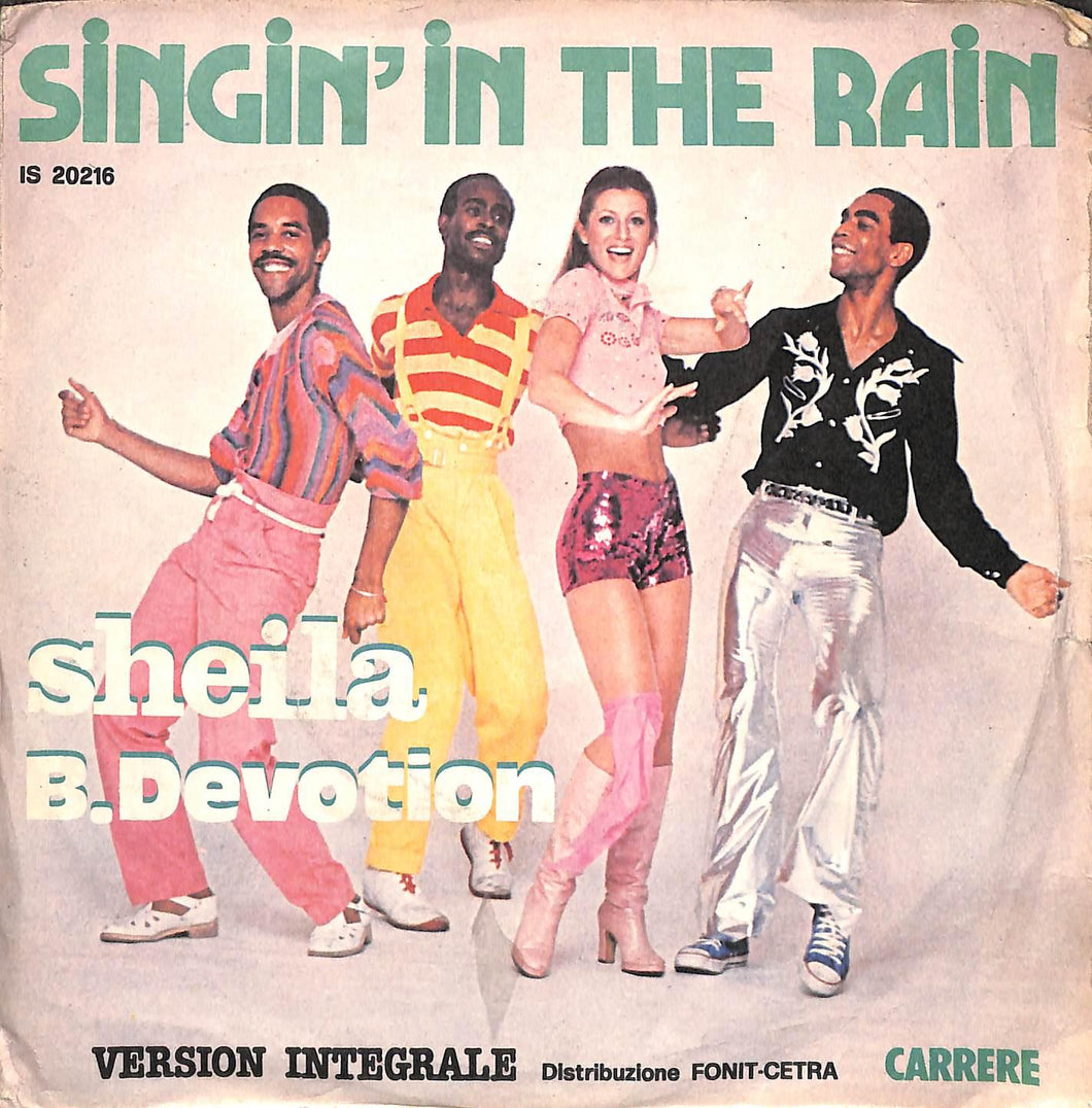 Sheila B. Devotion* - Singin' In The Rain Vinile 45 Giri Carrere 1977 Stampa Italiana