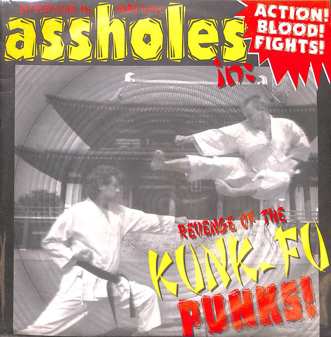 EP, 33 ? RPM - Assholes - Revenge Of The Kung-fu Punks! Vinile 45 Giri Krakatoa Records Stampa Italiana