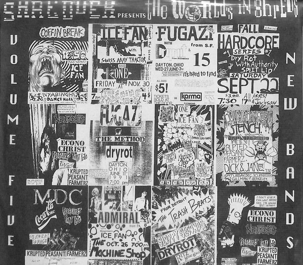 - Various - The World's In Shreds Volume Five New Bands Vinile 45 Giri Shredder 1991