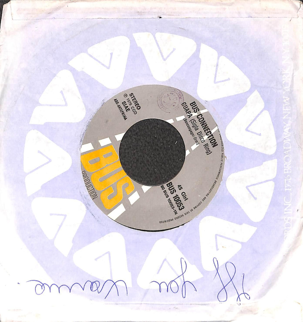 - Bus Connection - Guapa Vinile 45 Giri Bus Production 1978 Stampa Italiana
