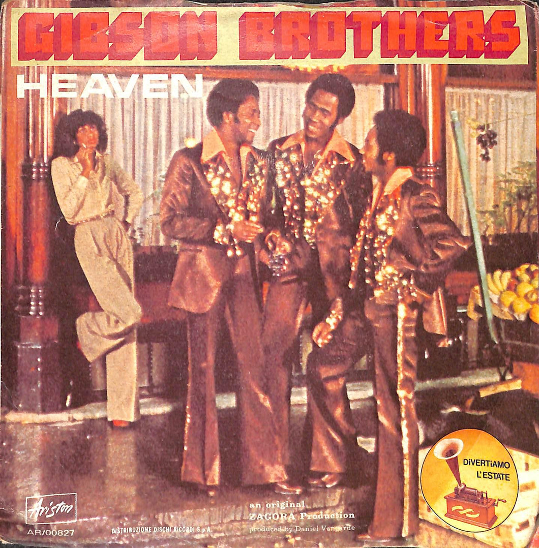 Gibson Brothers - Heaven Vinile 45 Giri Ariston 1978 Stampa Italiana