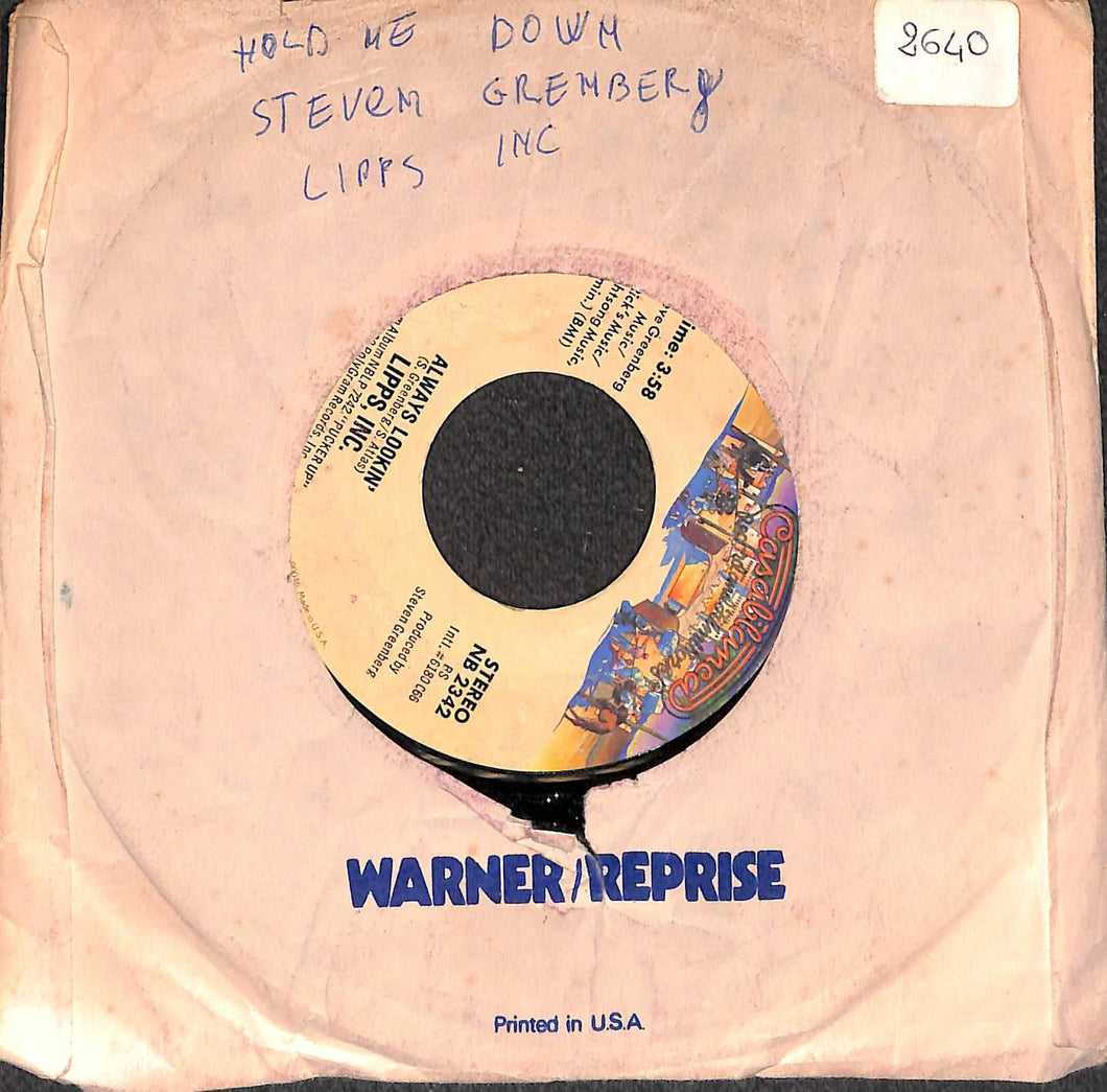 Lipps, Inc. - Hold Me Down / Always Lookin' Vinile 45 Giri Casablanca 1981