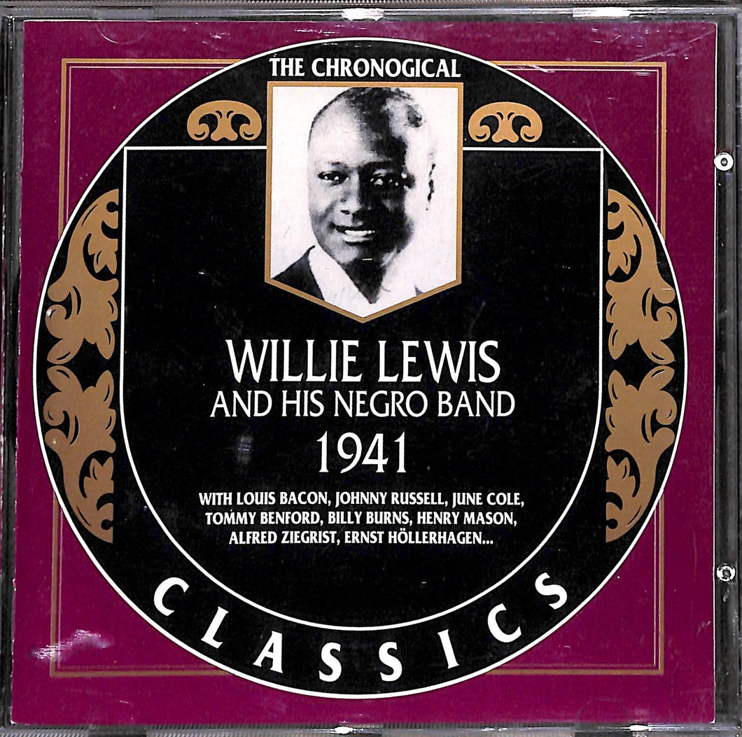 Cd - Willie Lewis And His Negro Band  1941