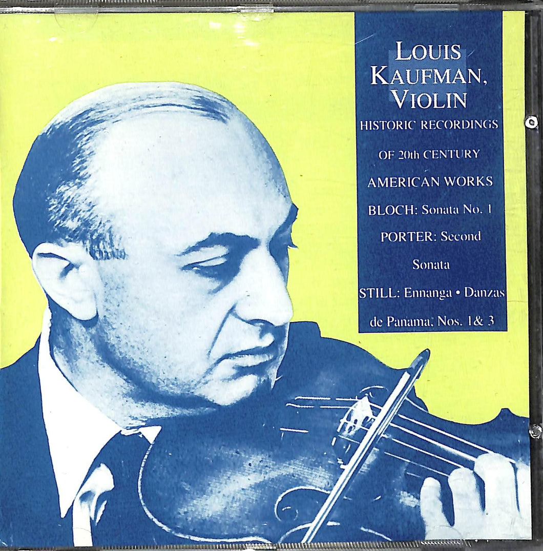 Cd - Americana: Louis Kaufman plays WG Still, Quincy Porter & Ernest Bloch