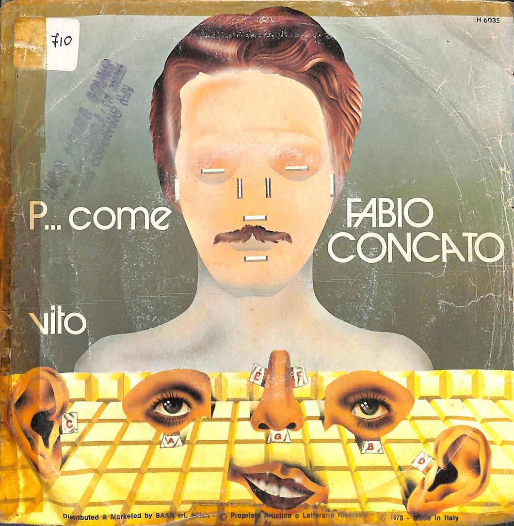 Fabio Concato - P...Come Vinile 45 Giri Harmony 1978 Stampa Italiana