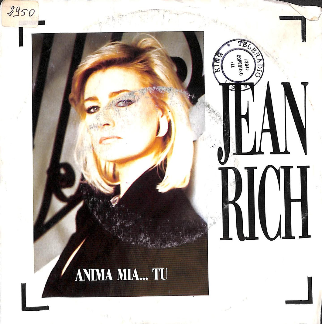 Jean Rich - Anima Mia...Tu Vinile 45 Giri Five 1986 Stampa Italiana