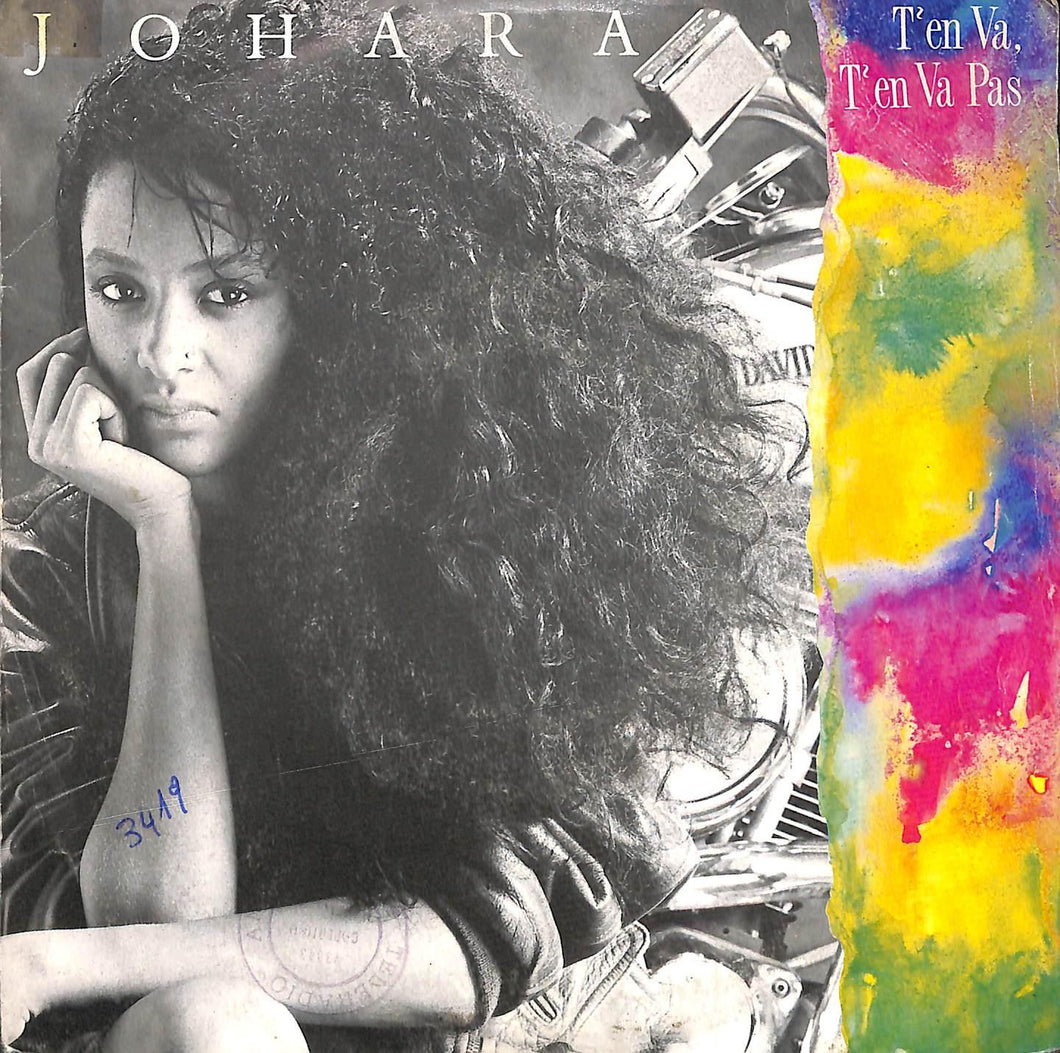 Johara - T'En Va, T'En Va Pas Vinile 45 Giri CBS 1988 Stampa Italiana