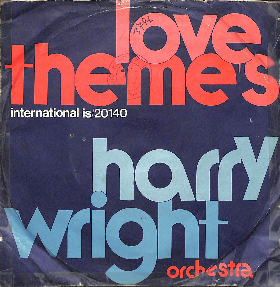 Harry Wright Orchestra - Love's Theme Vinile 45 Giri Fonit Cetra International 1974 Stampa Italiana