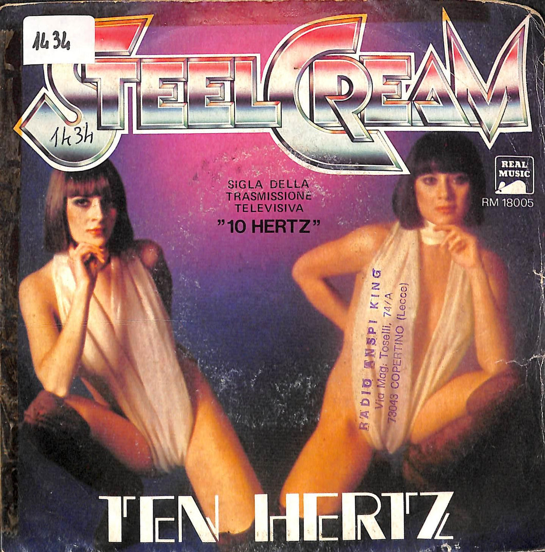 Steelcream - Ten Hertz Vinile 45 Giri Real Music 1978 Stampa Italiana