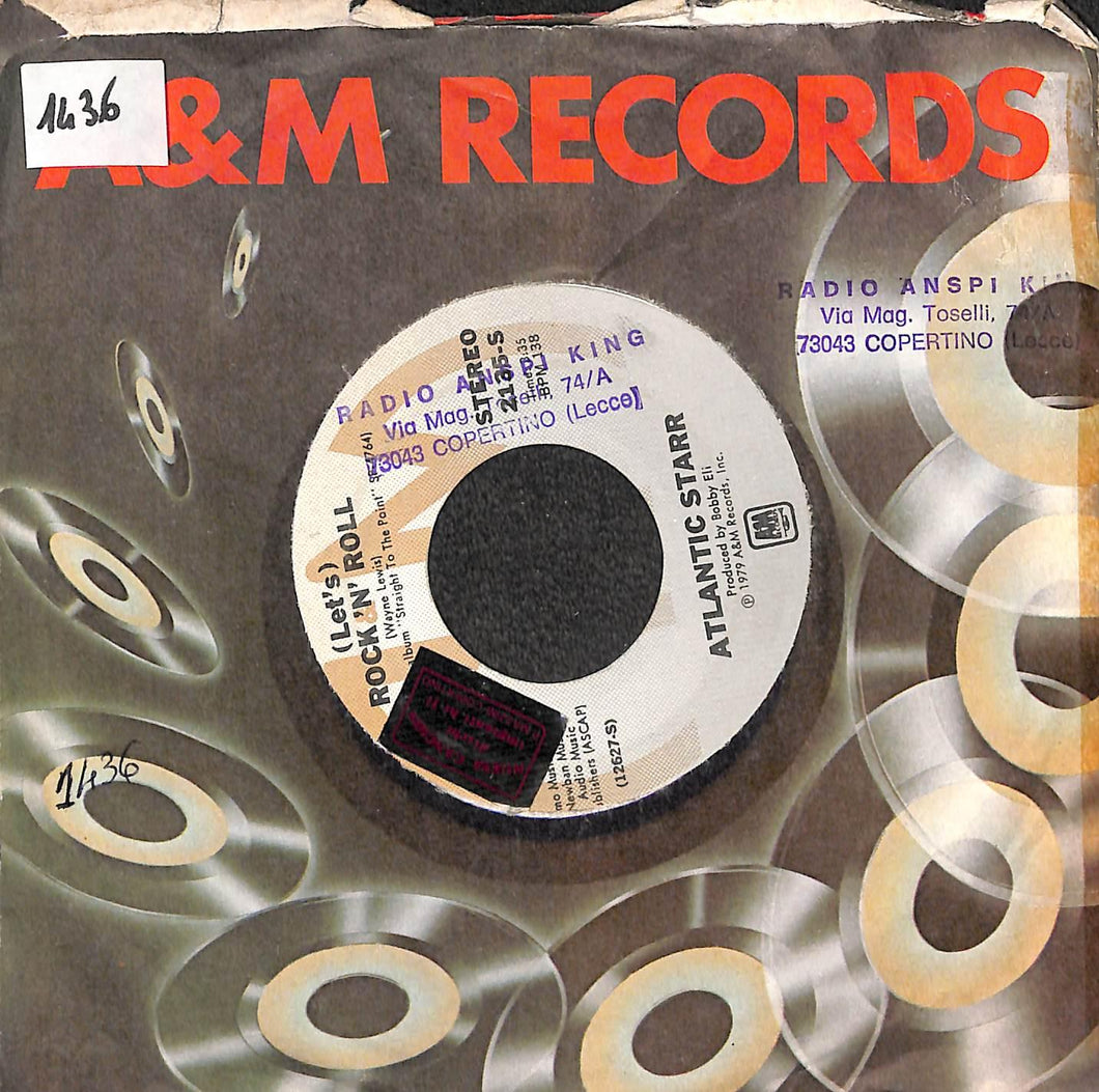 Atlantic Starr - (Let's) Rock 'N' Roll Vinile 45 Giri A&M Records 1979