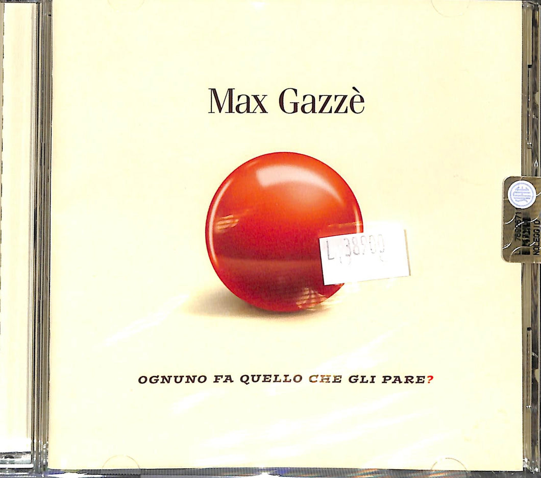 Cd - Max Gazzè - Ognuno Fa Quello Che Gli Pare? Sealed - Sigillato