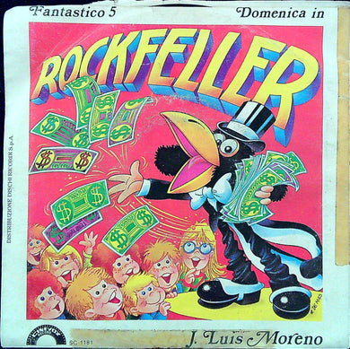 J. Luis Moreno - Rockfeller / Il Corvo Kra-Kra-Krai Vinile 45 Giri Cinevox 1984 Stampa Italiana