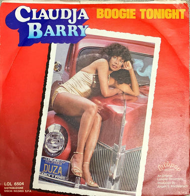 45 Giri - Claudja Barry  Boogie Woogie Dancing Shoes / Boogie Tonight