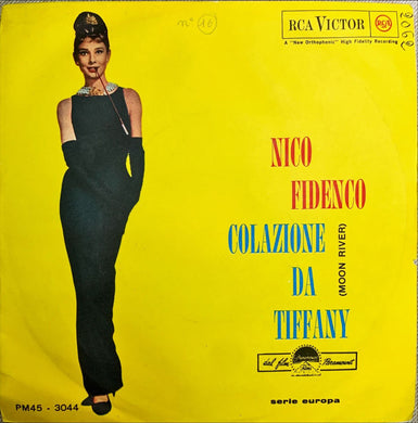 Nico Fidenco Colazione Da Tiffany Vinile 45 Giri Soundtrack RCA Victor 1962 Stampa Italiana
