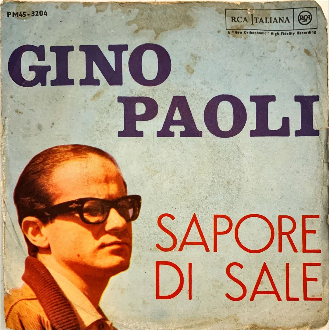 Gino Paoli Sapore Di Sale / La Nostra Casa Vinile 45 Giri Romantic Vocal Quei Favolosi Anni '60 1998