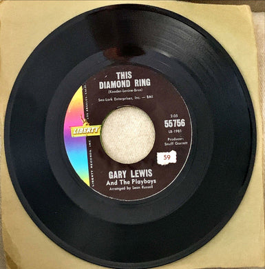 45 Giri - Gary Lewis And The Playboys  This Diamond Ring