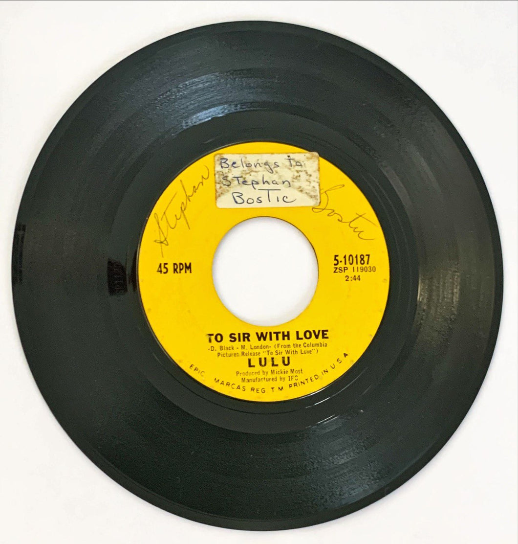 Lulu To Sir With Love / The Boat That I Row Vinile 45 Giri Vocal Soundtrack Epic