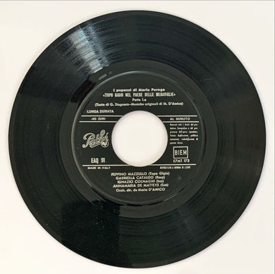 Topo Gigio Topo Gigio Nel Paese Delle Meraviglie Vinile 45 Giri Story Educational Parody Pathé 1962