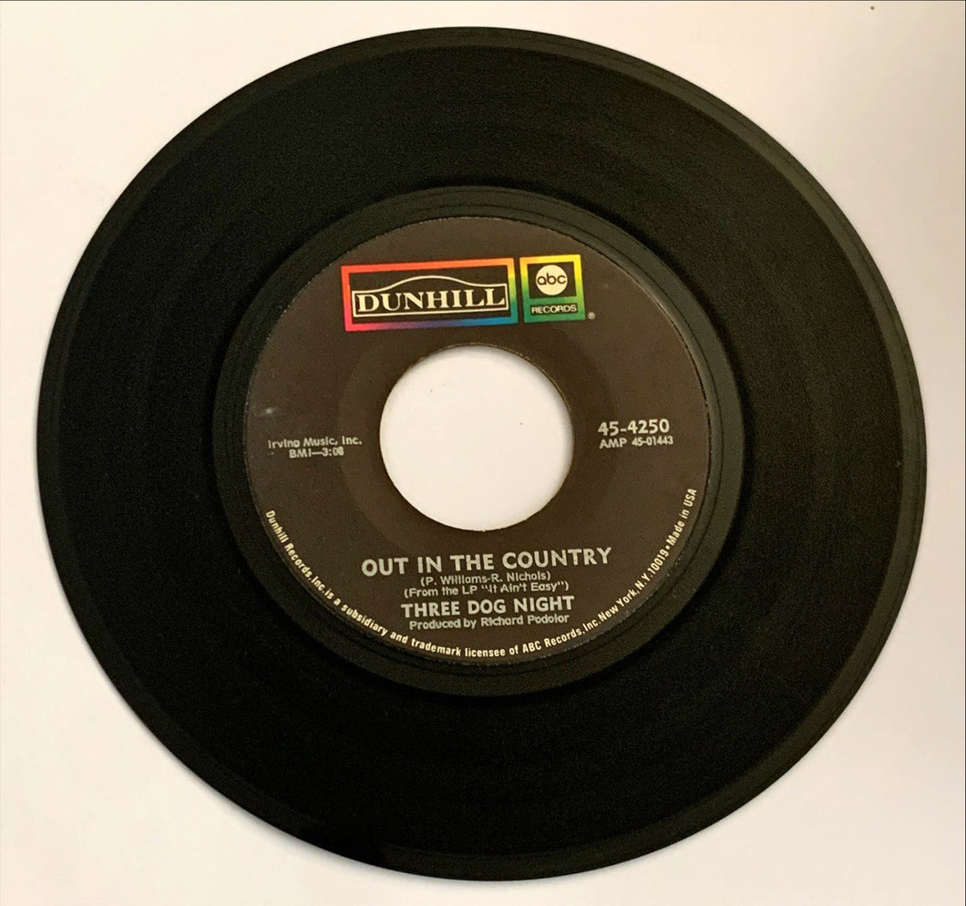 Three Dog Night Out In The Country Vinile 45 Giri Pop Rock Dunhill 1970