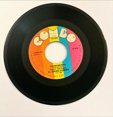El Gran Combo Carbonerito Vinile 45 Giri Salsa Combo Records 1984